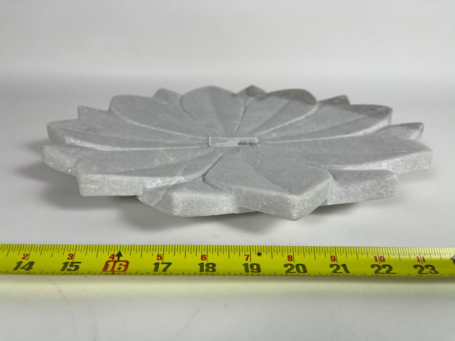 Marble Lotus Flower Dish 15'W Retails $195 [Photo 7]