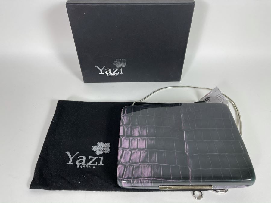 New Yazi Lucite Handbag With Box Retails $275