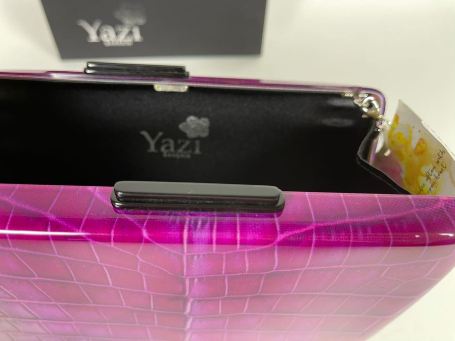 New Yazi Lucite Handbag With Box Retails $275 [Photo 4]