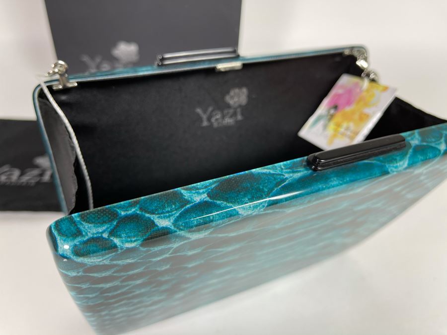 New Yazi Lucite Handbag With Box Retails $275 [Photo 4]