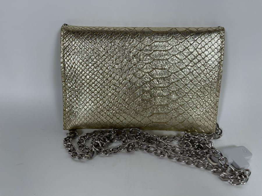 New JJ Winters Leather Faux Crocodile Handbag Retails $95 [Photo 2]