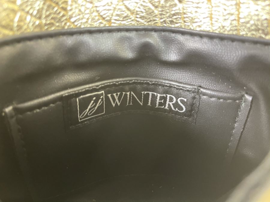 New JJ Winters Leather Faux Crocodile Handbag Retails $95 [Photo 3]