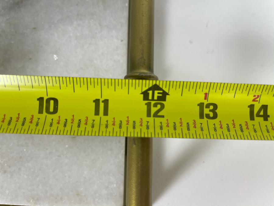 Hollywood Regency Brass And Marble Serving Tray 18' X 12'D X 2.75'H Retails $145 [Photo 7]