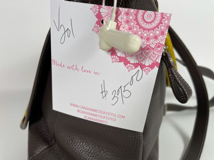 New Claudia Firenze Leather Leopard Pattern Handbag 14'W X 12'H Retails $375 [Photo 8]