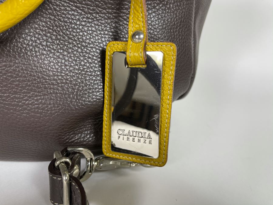 New Claudia Firenze Leather Leopard Pattern Handbag 14'W X 12'H Retails $375 [Photo 6]