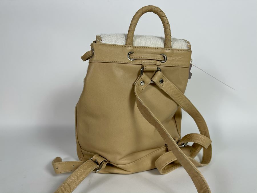 New Leather Saudara Handbag Backpack 10'W X 12'H Retails $325 [Photo 5]