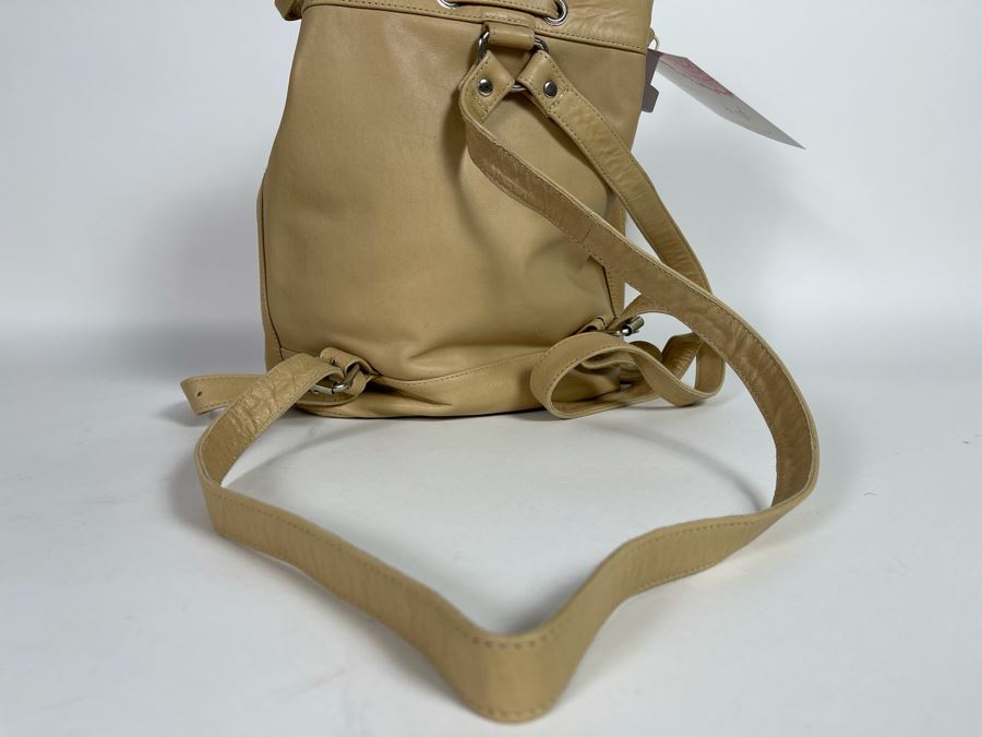 New Leather Saudara Handbag Backpack 10'W X 12'H Retails $325 [Photo 6]