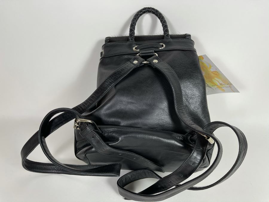 New Leather Saudara Handbag Backpack 10'W X 12'H Retails $325 [Photo 5]