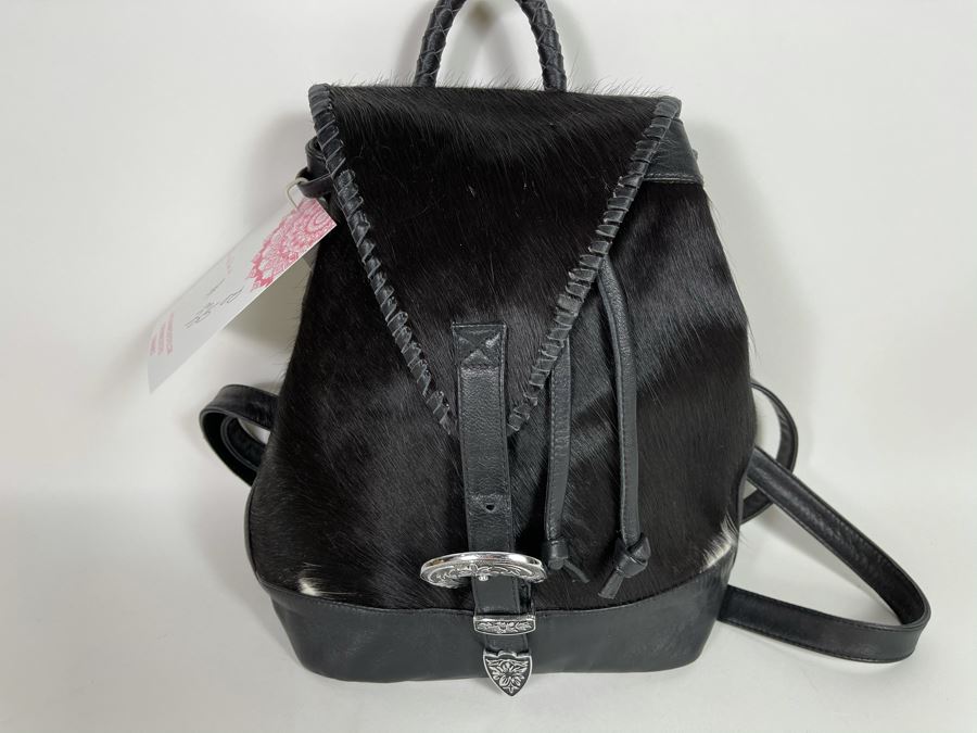 New Leather Saudara Handbag Backpack 10'W X 12'H Retails $325 [Photo 3]