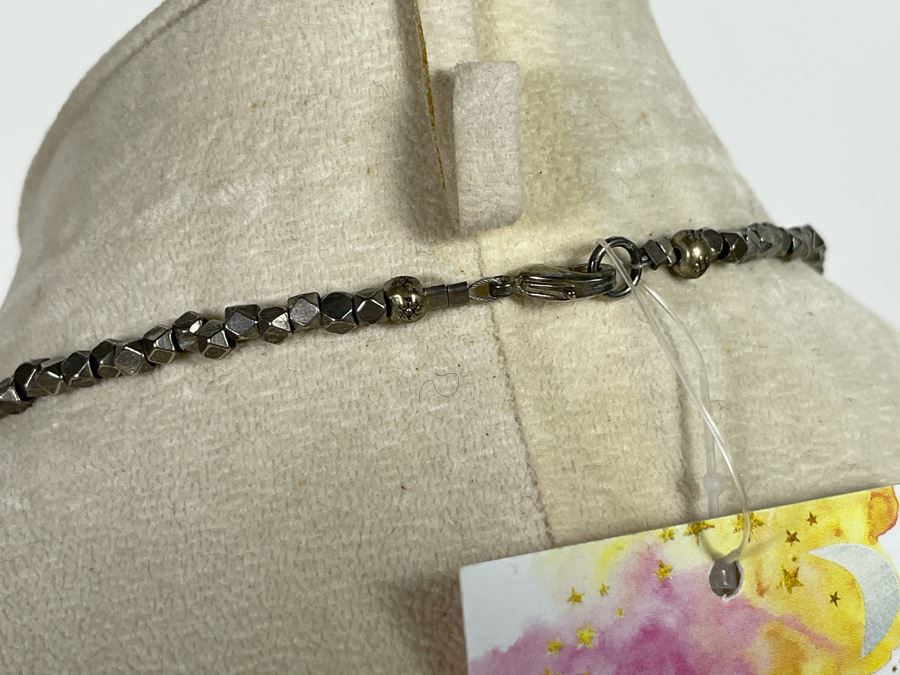 Natural Stone Base Metal Pendant Statement Necklace 24'L Retails $225 [Photo 6]