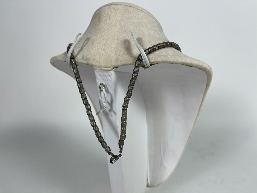 Natural Stone Base Metal Pendant Statement Necklace 24'L Retails $225 [Photo 7]