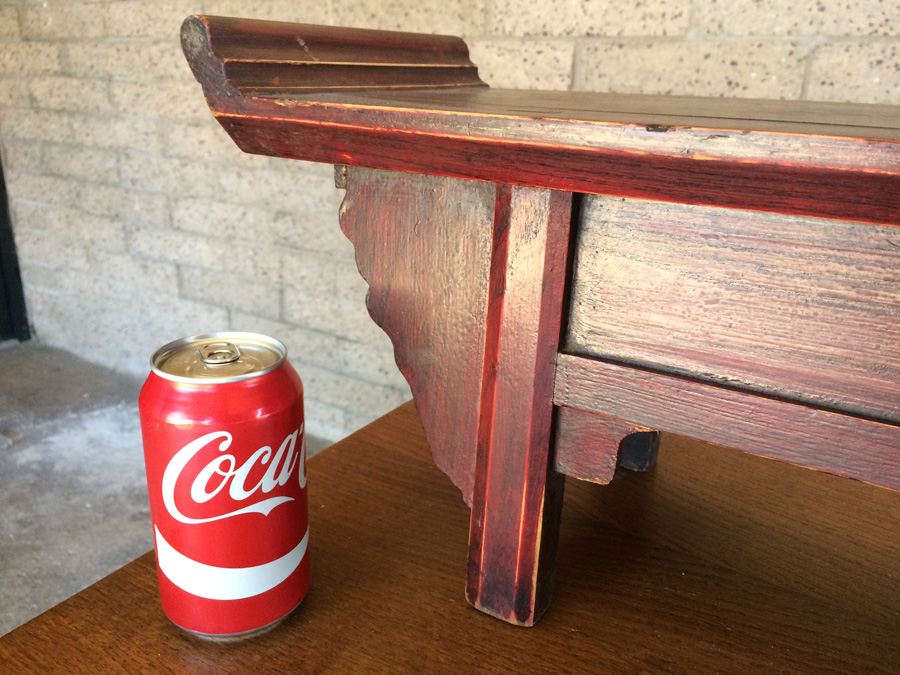 Antique Chinese Alter Prayer Table Carved Wood [Photo 28]