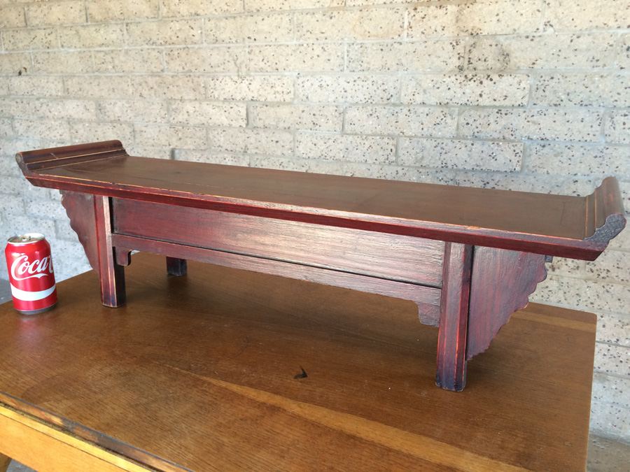 Antique Chinese Alter Prayer Table Carved Wood [Photo 25]