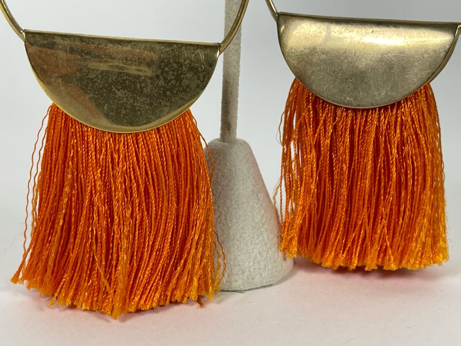 14K Gold PLATED Earrings With Store Display Retails $75 [Photo 3]