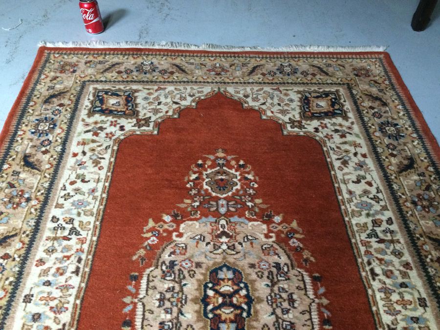 Handmade Wool Area Rug with Brown Tones - 49' x 6' [Photo 4]