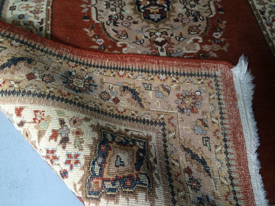 Handmade Wool Area Rug with Brown Tones - 49' x 6' [Photo 5]