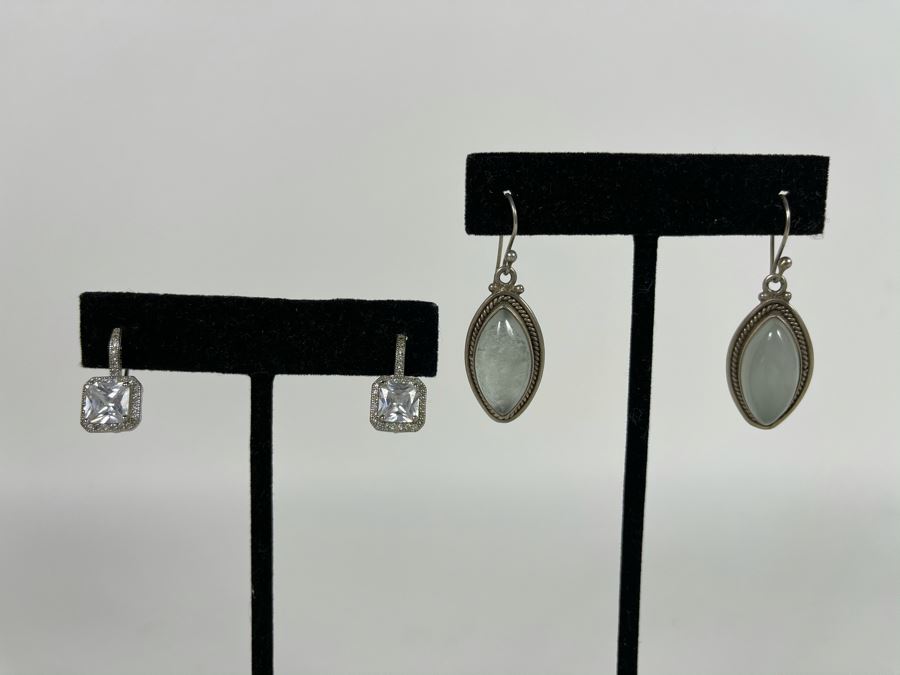 Pair Of Sterling Silver Earrings Retails $130