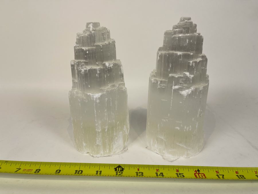Pair Of Crystal Towers Apx 9'H Retails $150 [Photo 2]