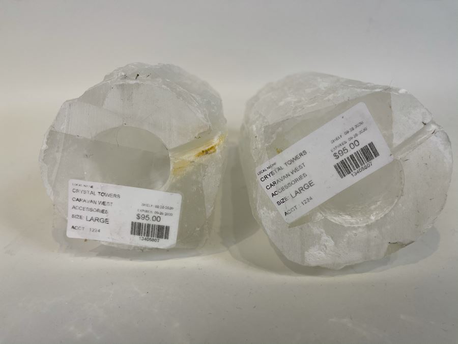 Pair Of Crystal Towers Apx 9'H Retails $150 [Photo 5]