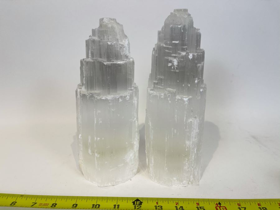 Pair Of Crystal Towers Apx 9'H Retails $150 [Photo 1]