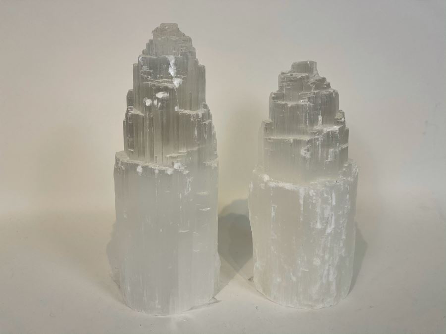 Pair Of Crystal Towers Apx 9'H Retails $150 [Photo 2]