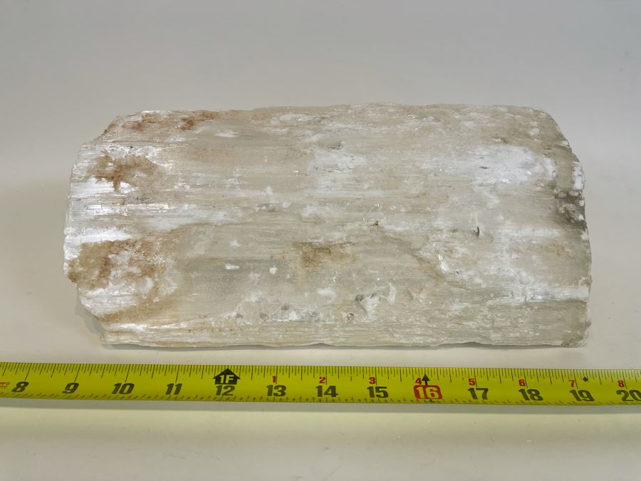 Large Crystal Selamite Log 12'W X 5'D X 4.5' Retails $175 [Photo 1]