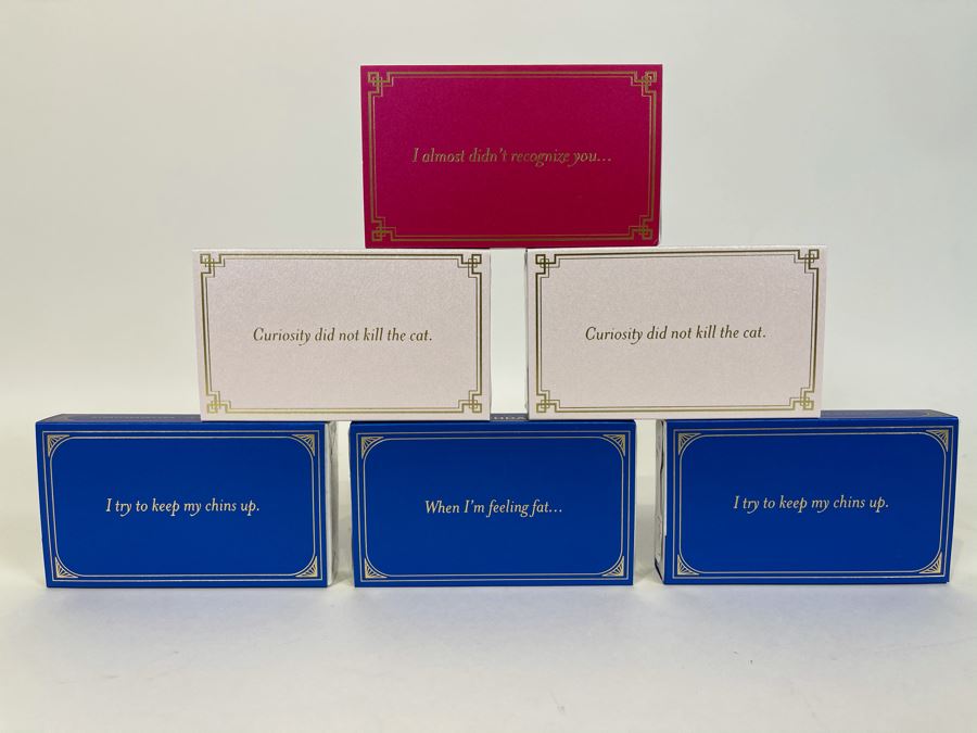 New Set Of (6) Large Colorful Designer Phrase Matchboxes From Matchdaddy Retails $60 [Photo 2]