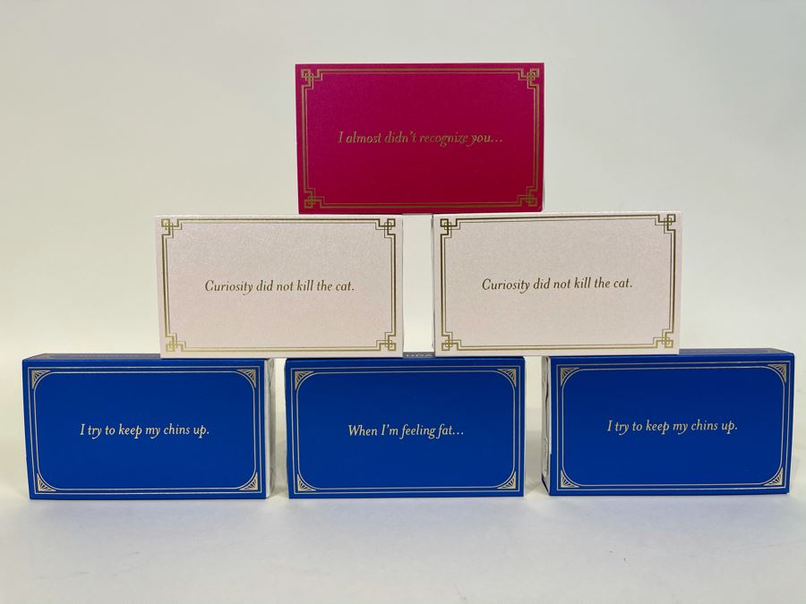 New Set Of (6) Large Colorful Designer Phrase Matchboxes From Matchdaddy Retails $60 [Photo 3]
