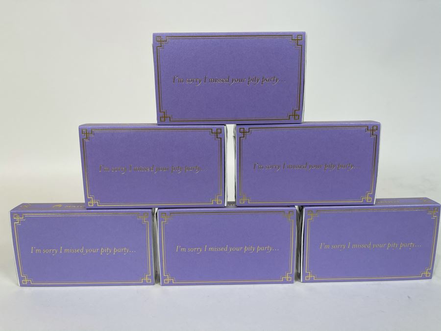 New Set Of (6) Large Colorful Designer Phrase Matchboxes From Matchdaddy Retails $60 [Photo 2]