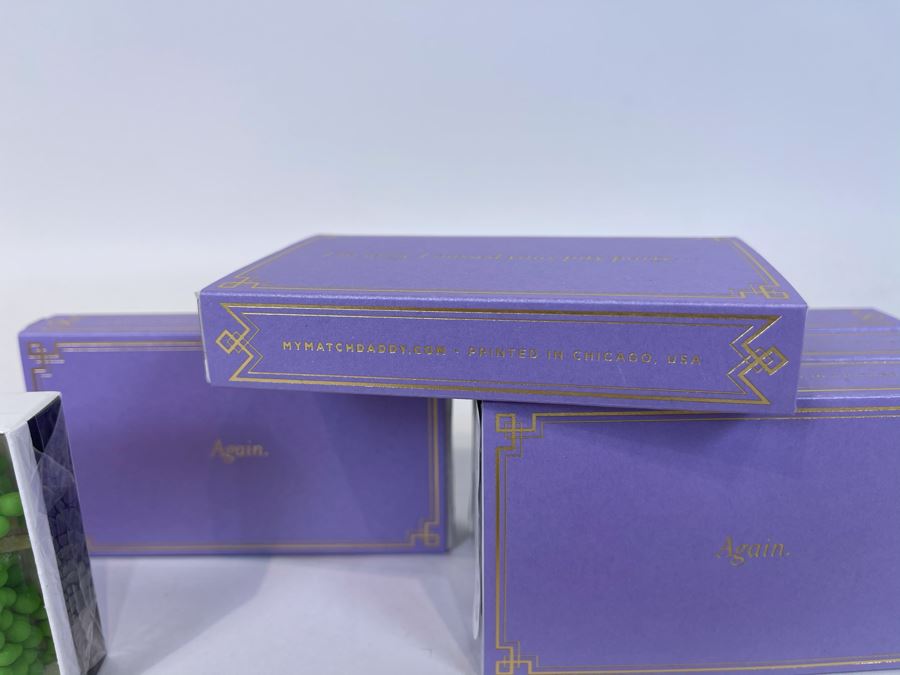 New Set Of (6) Large Colorful Designer Phrase Matchboxes From Matchdaddy Retails $60 [Photo 5]