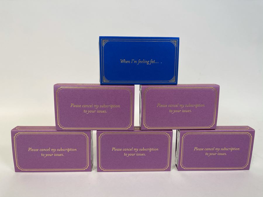 New Set Of (6) Large Colorful Designer Phrase Matchboxes From Matchdaddy Retails $60 [Photo 2]