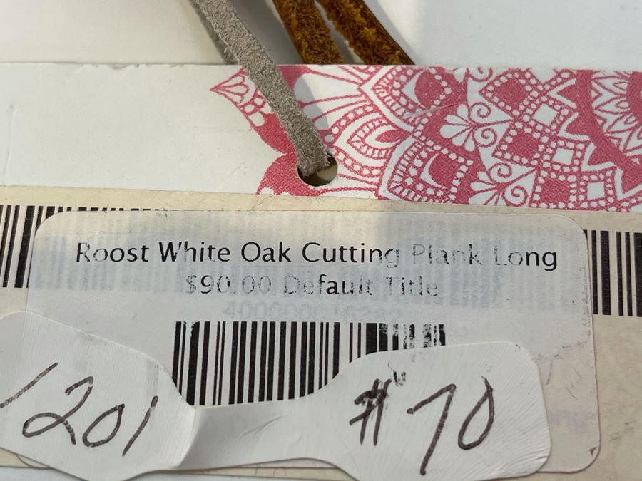 New White Oak Cutting Plank Long Board By Roost 21'L X 3'W Retails $70 [Photo 5]