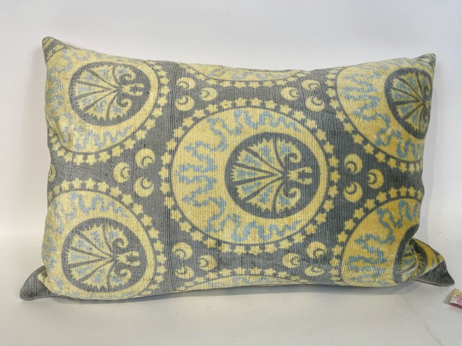 Vintage Fabric Hand Loomed Turkish Pillow 22' X 13' Retails $110 [Photo 1]