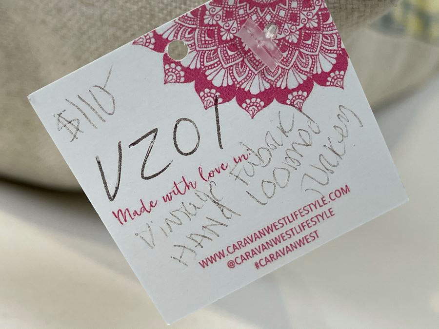 Vintage Fabric Hand Loomed Turkish Pillow 22' X 13' Retails $110 [Photo 3]