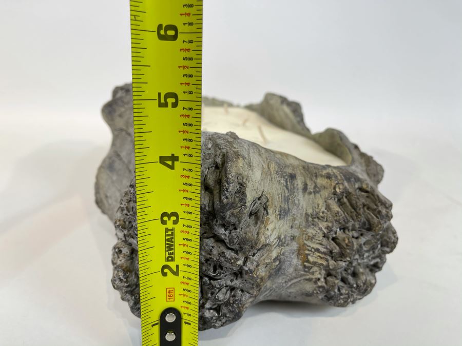 Large Faux Log Resin Candle 14'W X 8'D X 4.5'H Retails $195 [Photo 9]