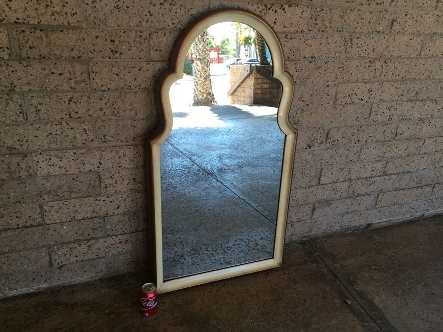 Vintage Mirror with Yellow Tones