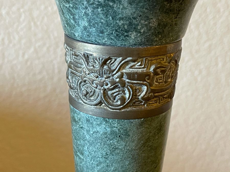 Marble And Brass Floor Lamp With Round Drink Table [Photo 7]