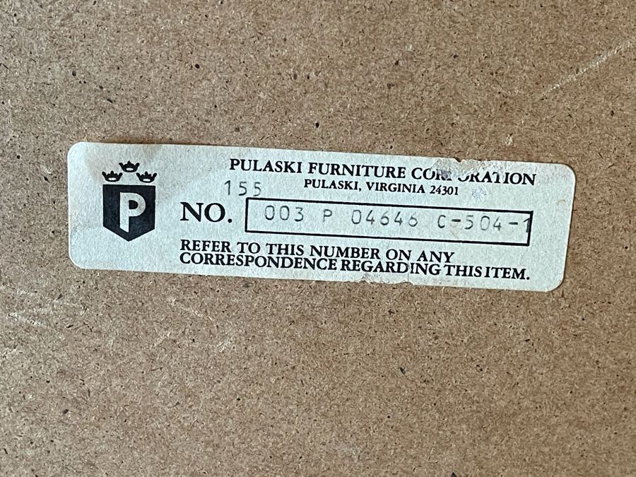 Pulaski Furniture Chinoiserie Asian Black Frame Beveled Glass Mirror [Photo 5]