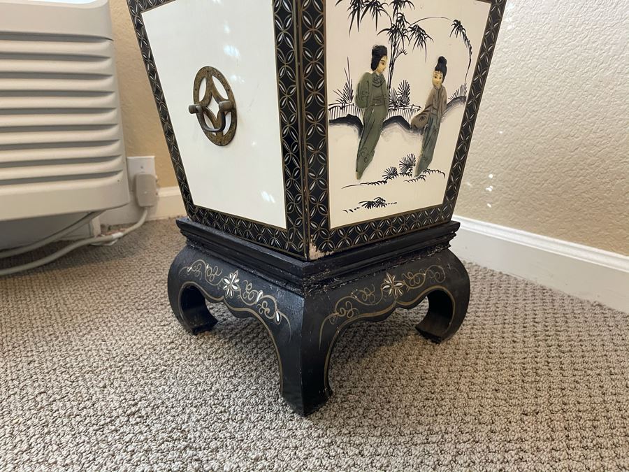 Artificial Cherry Blossom Tree With Asian Planter And Stand [Photo 8]