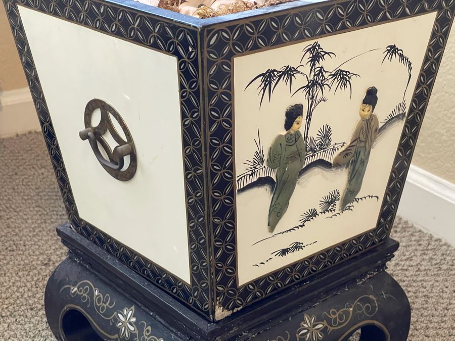 Artificial Cherry Blossom Tree With Asian Planter And Stand [Photo 6]