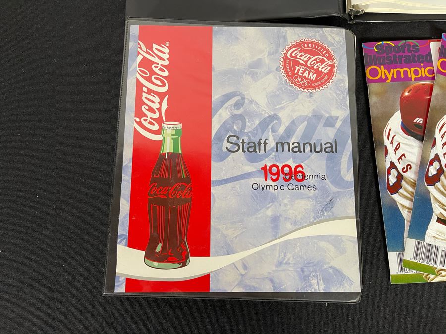 Coca-Cola Staff Manual And The Coca-Cola Company Ticket Batch List Hospitality Program Binder From The 1996 Centennial Olympic Games Plus (2) Sports Illustrated Olympic Daily Programs [Photo 3]