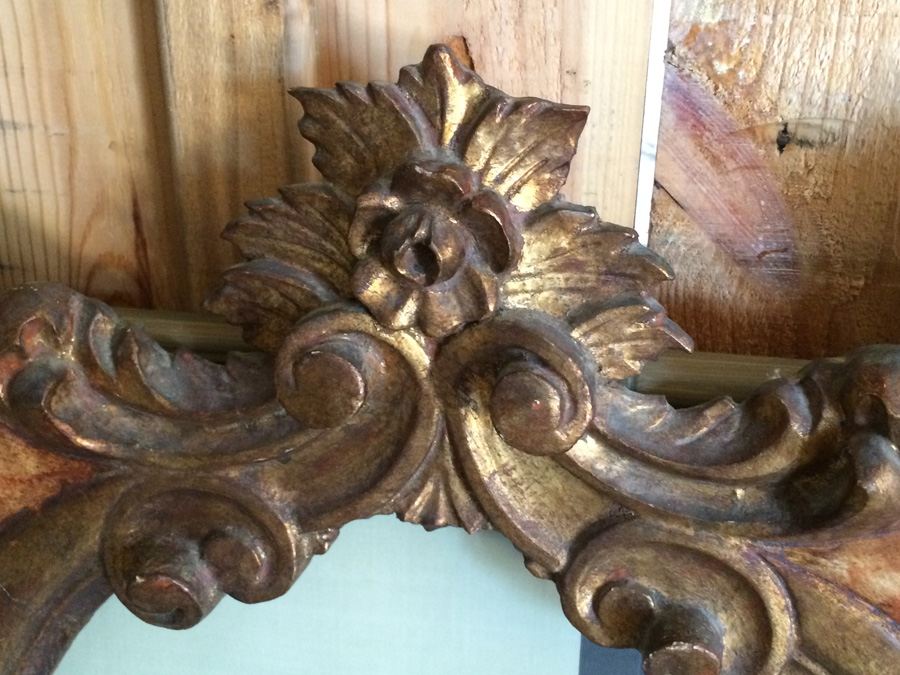 Antique Japanese Painting on Silk in a Beautifully Gilded Ornately Carved Wooden Frame [Photo 10]