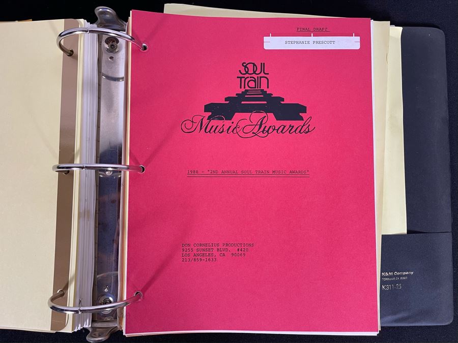 Final Draft 1988 TV Script To '2nd Annual Soul Train Music Awards' [Photo 6]