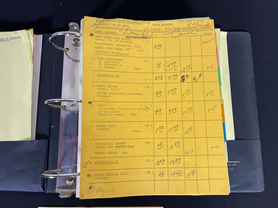 Final Draft 1988 TV Script To '2nd Annual Soul Train Music Awards' [Photo 4]