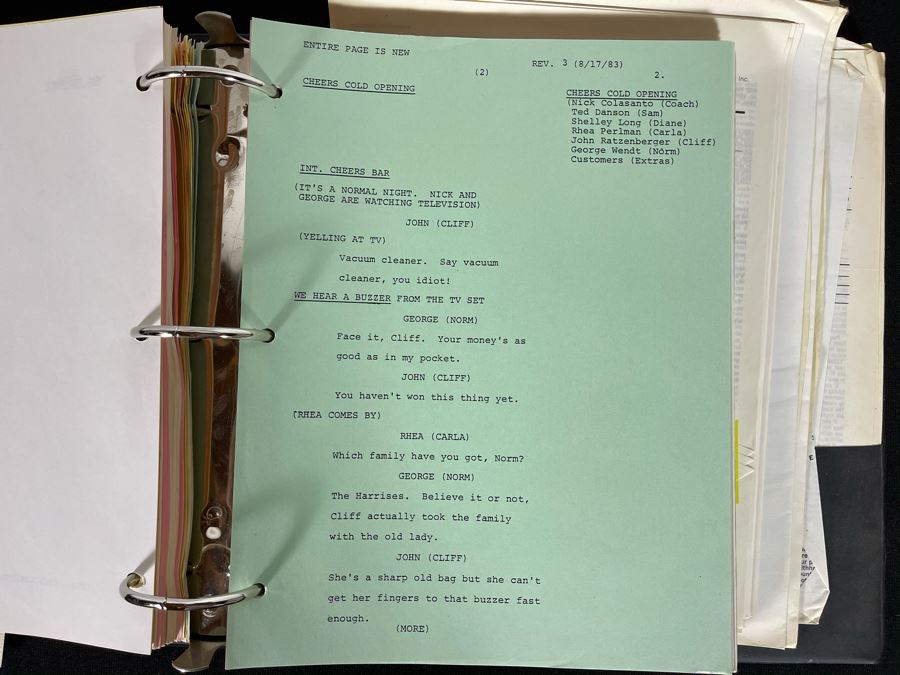 Final Draft 1983 TV Script To 'NBC All-Star Hour' Ted Danson Cheers Opening, Bob Hope [Photo 13]
