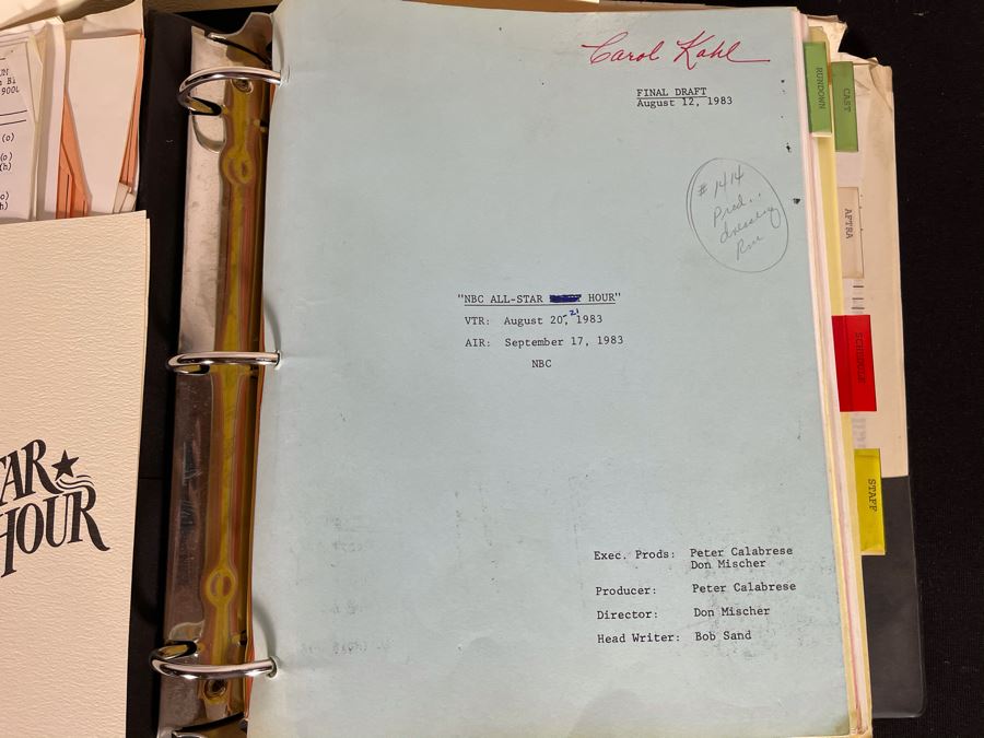 Final Draft 1983 TV Script To 'NBC All-Star Hour' Ted Danson Cheers Opening, Bob Hope [Photo 3]