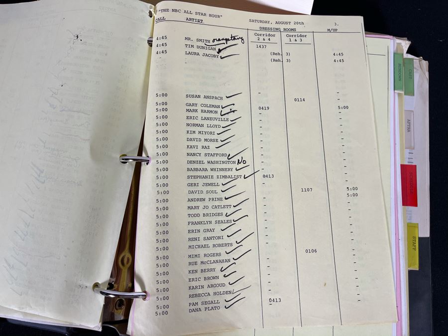 Final Draft 1983 TV Script To 'NBC All-Star Hour' Ted Danson Cheers Opening, Bob Hope [Photo 9]