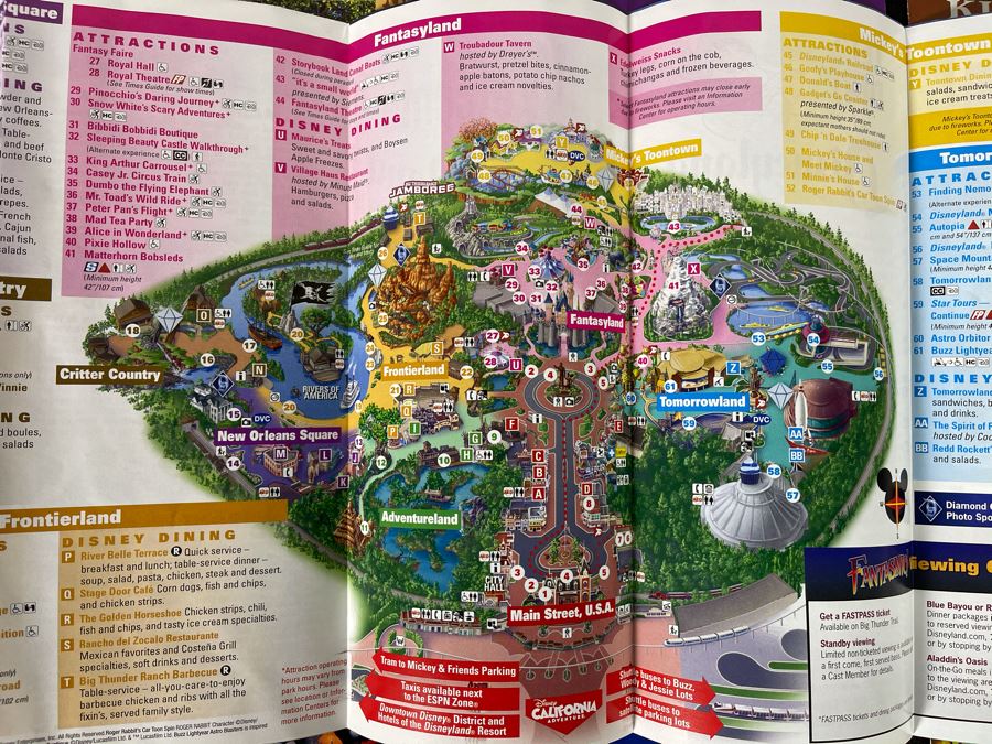 Apx (24) Disneyland / Disney Ephemera Related Guide Maps [Photo 14]