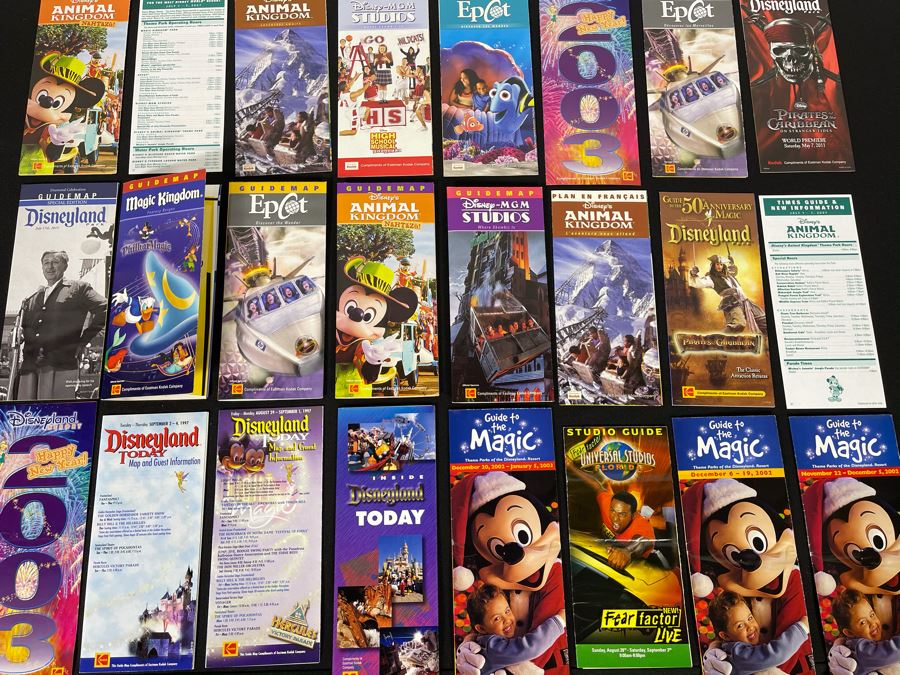 Apx (24) Disneyland / Disney Ephemera Related Guide Maps [Photo 2]