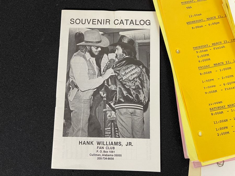 1984 TV Script To 'A Country Party' (Filmed On USS Constellation Naval Air Station San Diego) And Band Headshots And Country Music Ephermera: Hank Williams Jr., Waylon Jennings [Photo 7]